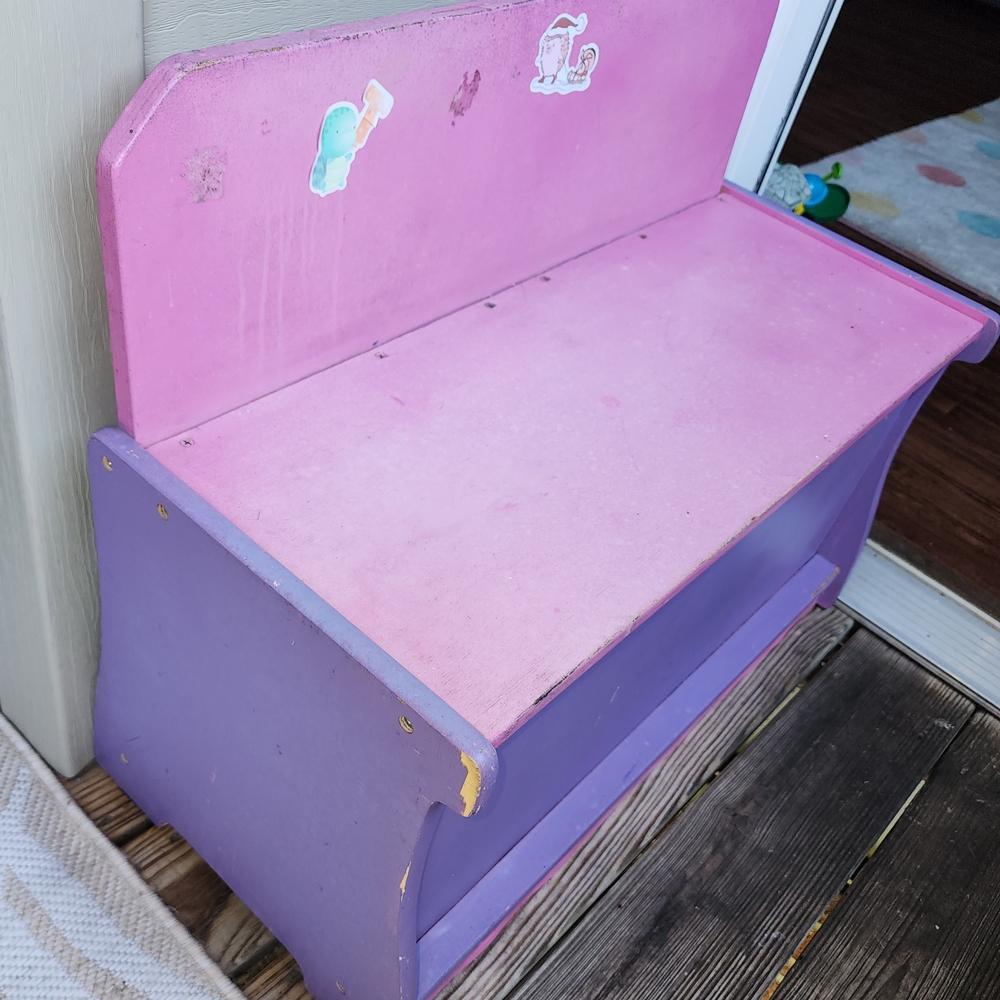 Kaplan Early Learning Co. Kids Wooden Sitting Bench With Double Storage Cubby - Picture 2 of 4